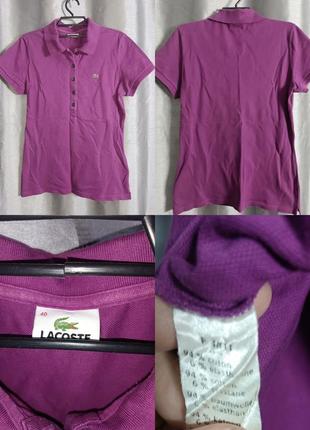 Женское поло оригинал футболка lacoste eu 40