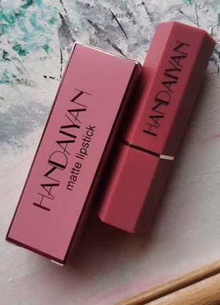 Помада для губ handaiyan matte lipstick тон 01 матовая стойкая помада увлажняющая водостойкая помада для губ