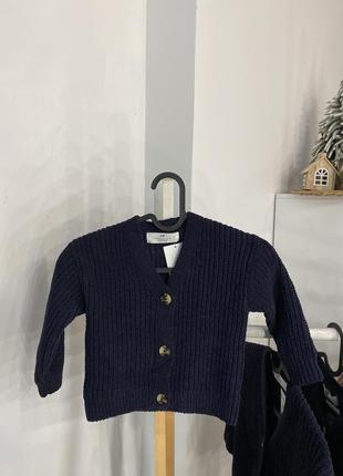 Вязаный кардиган на девочку h&amp;m
