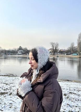 Комплект бонет + мітенки