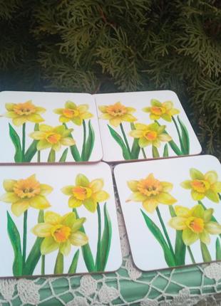 Подставки ,  костеры для чашек.4шт от leonardo.. англия