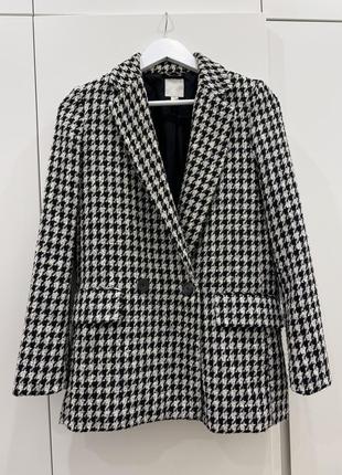 Піджак твідовий h&m