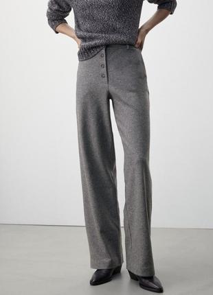 Новые шерстяные широкие штаны брюки палаццо massimo dutti шерсть