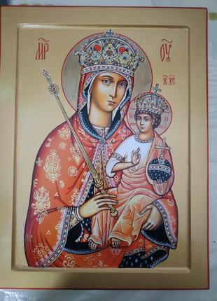 Ікона писана пресвята богородиця з ісусом