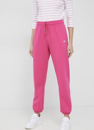 Флисовые спортивные штаны брюки dkny sport на флисе