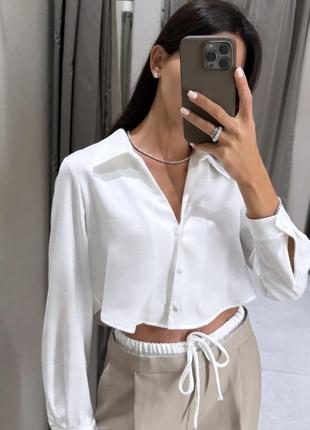 Біла сорочка zara