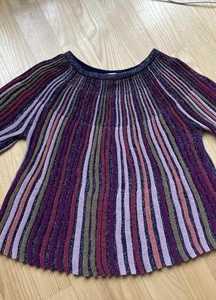 Нарядна кофта блуза з люрексом для дівчинки 134-150 см