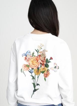 Женский хлопковый свитшот с принтом miss sixty