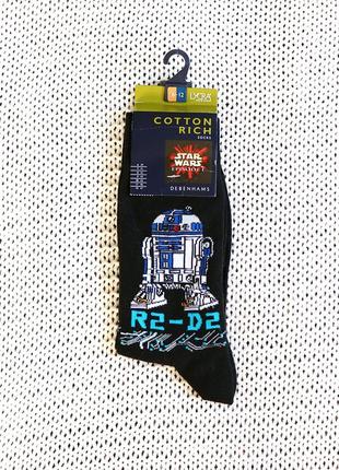 Новые носки r2-d2, star wars, хлопок, размер 39-47