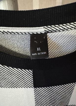 Платье свитшот в клетку shein xl5 фото