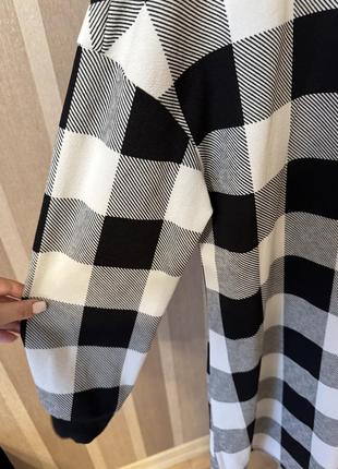 Платье свитшот в клетку shein xl6 фото