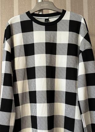 Платье свитшот в клетку shein xl7 фото