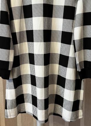Платье свитшот в клетку shein xl8 фото