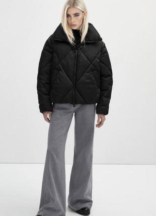 Пуховик massimo dutti р.с черный