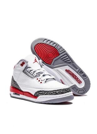 Кроссовки jordan 3 retro fire red (2022) (gs)