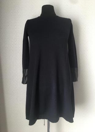 100% шерсть! платье трапеция от cos, размер l (xl)