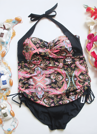 Суперовый слитный купальник батал в орнамент george 🌺🌴🌺