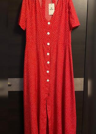 Летнее платье в горошек