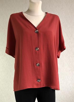 Помаранчева блуза на ґудзиках bonmarche