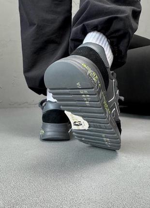 Мужские кроссовки premiata mick black grey9 фото