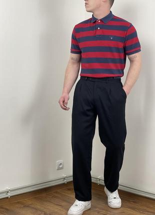 Темно сині вінтажні брюки gardeur homme, чіноси, класичні штани