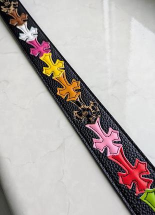 Ремень chrome hearts x15 серебряная пряжка