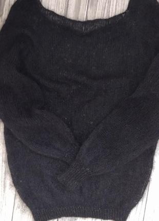 Свитер паутинка - кидмохер на шелку - ручная работа