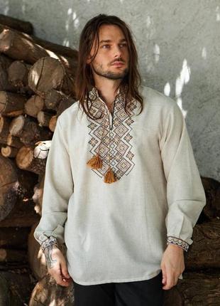 Вишиванка чоловіча на льоні