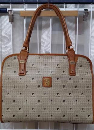 Pierre cardin paris сумка вінтаж 30*37 шкіра