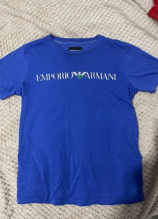Хлопковая футболка armani