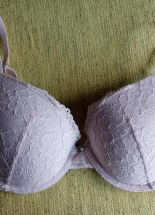 Бюстгалтер кружевной на поролоне, пуш ап h&amp;m 80b