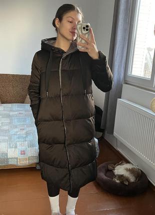 Zara двухсторонний пуховик