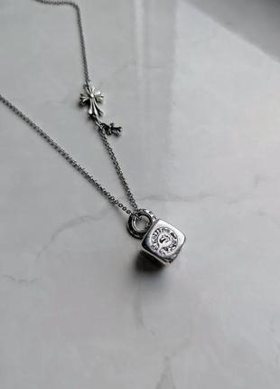 Кулон chrome hearts кубик 10