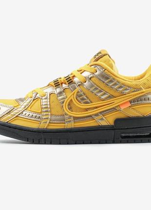 Nike air rubber dunk off-white university gold