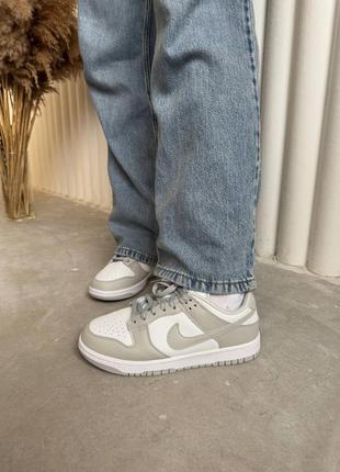 Nike dunk grey camo lux сірі шнурки