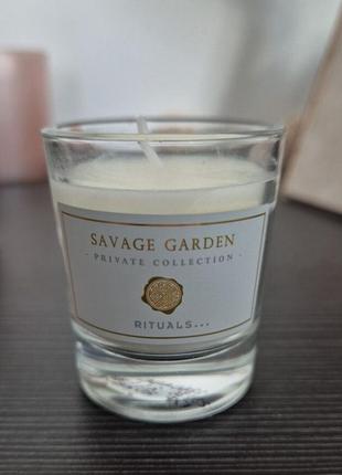 Rituals savage garden scented candle ароматична свічка, 25 гр.