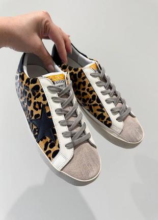 Леопардові кеди люкс