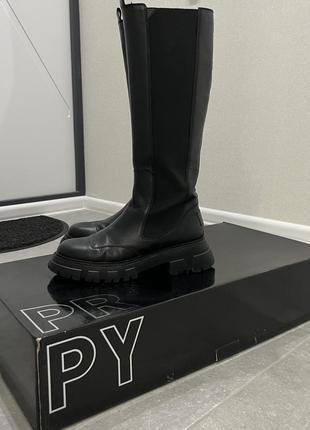 Сапоги prpy, 39 размер, кожаные, в очень хорошем состоянии