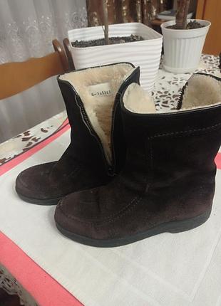 Сапоги теплые.  (замша)