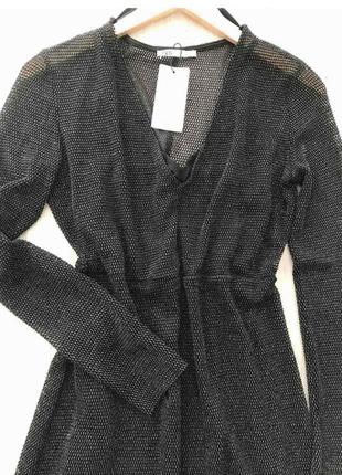 Вечернее, роскошное платье миди от zara. испания.