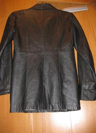 Куртка-пальто, шкіра натуральная кожа, clockhouse (клокхаус), размер 12/42, км07334 фото