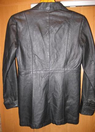 Класична куртка пальто жакет піджак шкіра натуральна кожа clockhouse клокхаус 12/42 км07335 фото