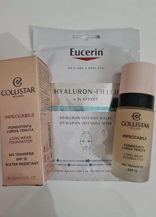 Набір тональна основа collistar impeccabile long wear foundation no transfer spf 15 колір 2g