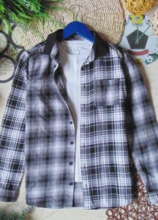 Стіляча фланелєва сорочка в клітинку matalan