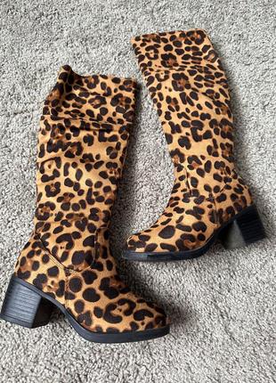 Чоботи леопард на дівчинку