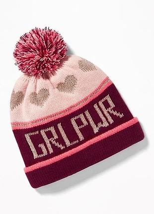 Old navy шапка с помпоном