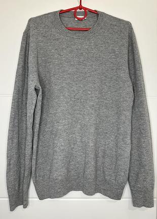 Серый свитер filippa k | унисекс | 50% шерсть, 50% хлопок