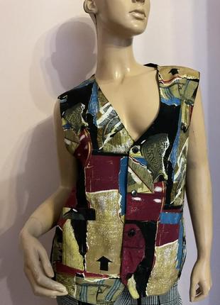 Чоловіча різнокольорова жилетка / l/ brend mosaic