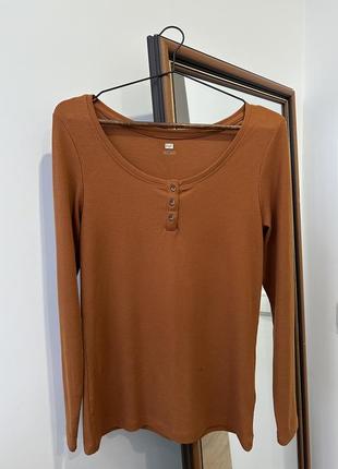 Лонгслів теракотовий f&f
