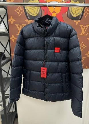 Куртка hugo boss зимняя темно-синяя мужская